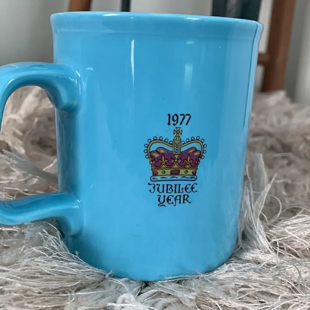Vintage 1977 The Queens Silver Jubilee Mug Made In England